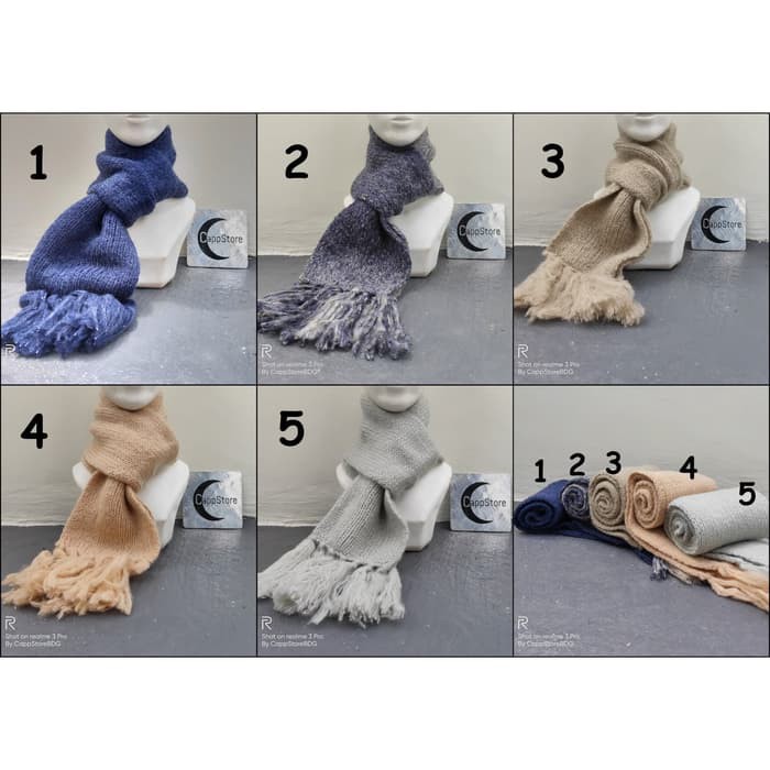 Jual Syal rajut handmade dewasa scarf shawl SYAL-RAJUT terbaik