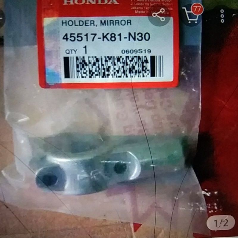 dudukan spion knn kiri bit esp Scoopy new LED vario125 esp 150