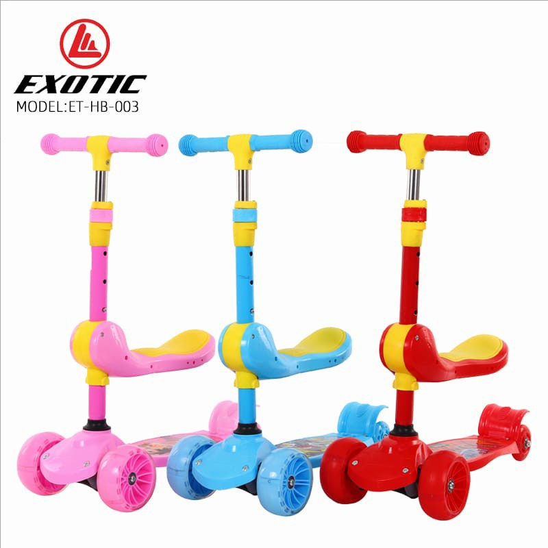 Scooter Skuter Anak Otoped Exotic ET HB003 Roda 3 Bisa di Lipat By Pacific-3