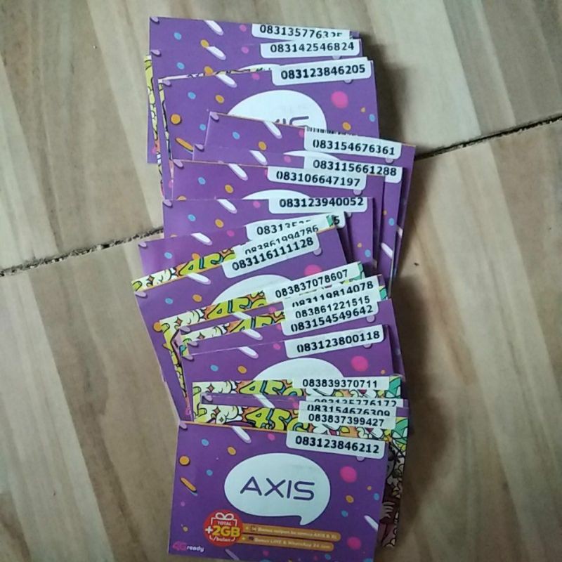 Perdana axis acak bekas GOJEK BL siap OTP