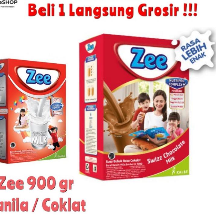 

Update ZEE Reguler 900 gram 2X450 gram Rasa Vanila Coklat / SUSU ZEE 900GR VANILA COKLAT ,,