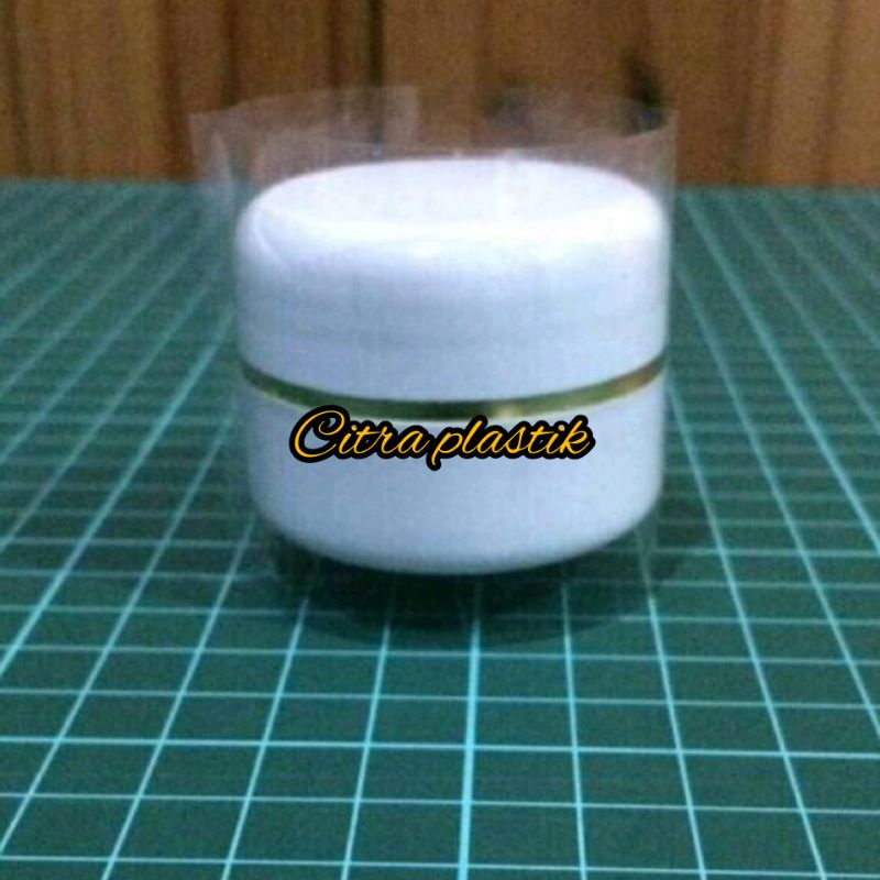 plastik segel / plastik shrink 8cm x 5cm utk pot cream 12,5gram