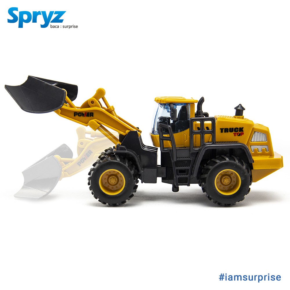 Spryz Construx 1:55 Loader Mainan Miniatur