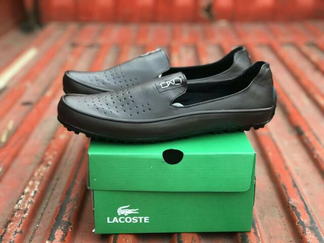 Sepatu Cowok Pria Lacoste Casual FIrmal Slop Slip On Fashion Pria Santai Nyaman NgemOL HangOut 39-43