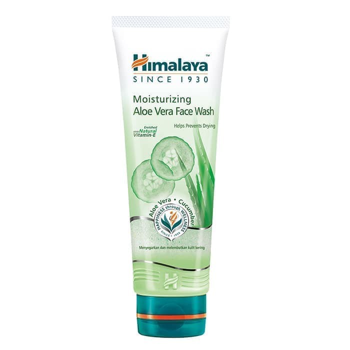 Jual Himalaya Moisturizing Aloe Vera Face Wash / 50ml / 100ml | Shopee ...