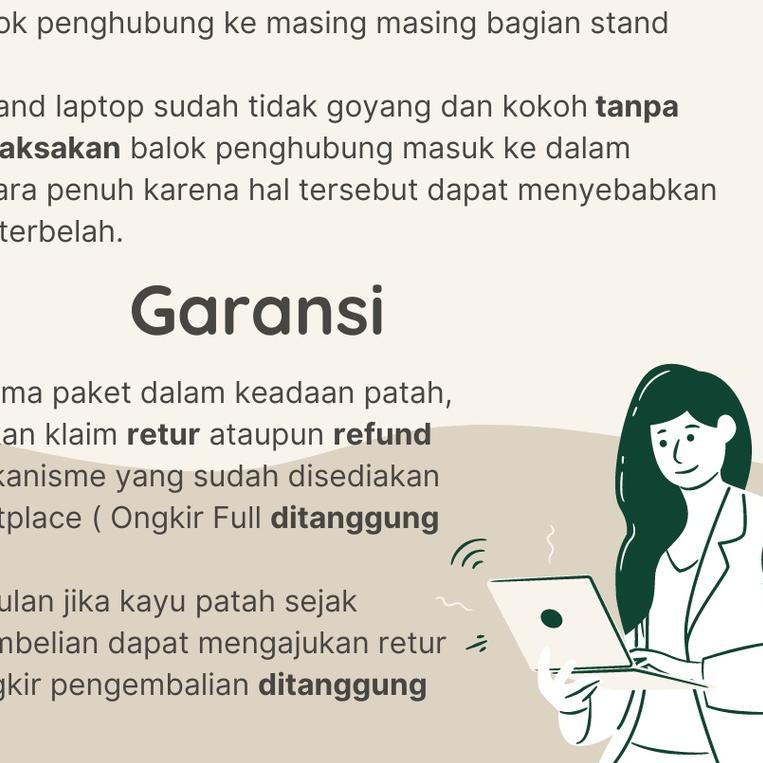 ◄ Stand Laptop Kayu Wood Stand Laptop ✵