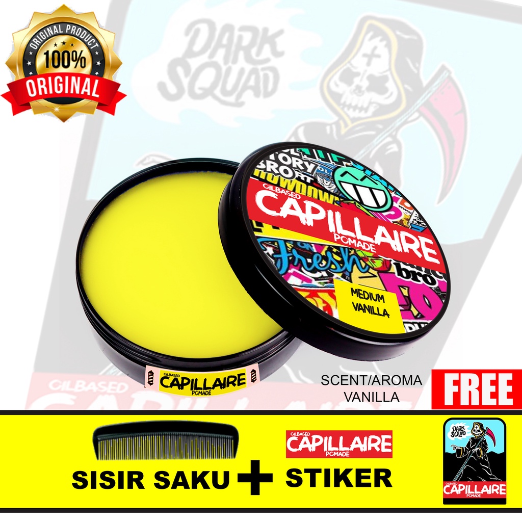 POMADE OILBASED CAPILLAIRE 60 GRAM GRATIS SISIR DAN STICKER