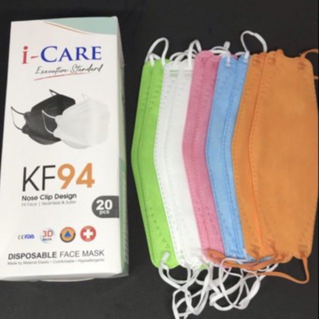 Masker KF94 evo i-Care 3D Stereoscopic Fish isi Medical Grade icare