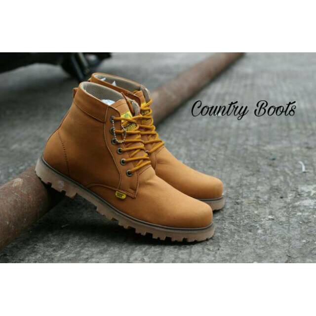 Sepatu boots kulit country Cb-Boot Gundul