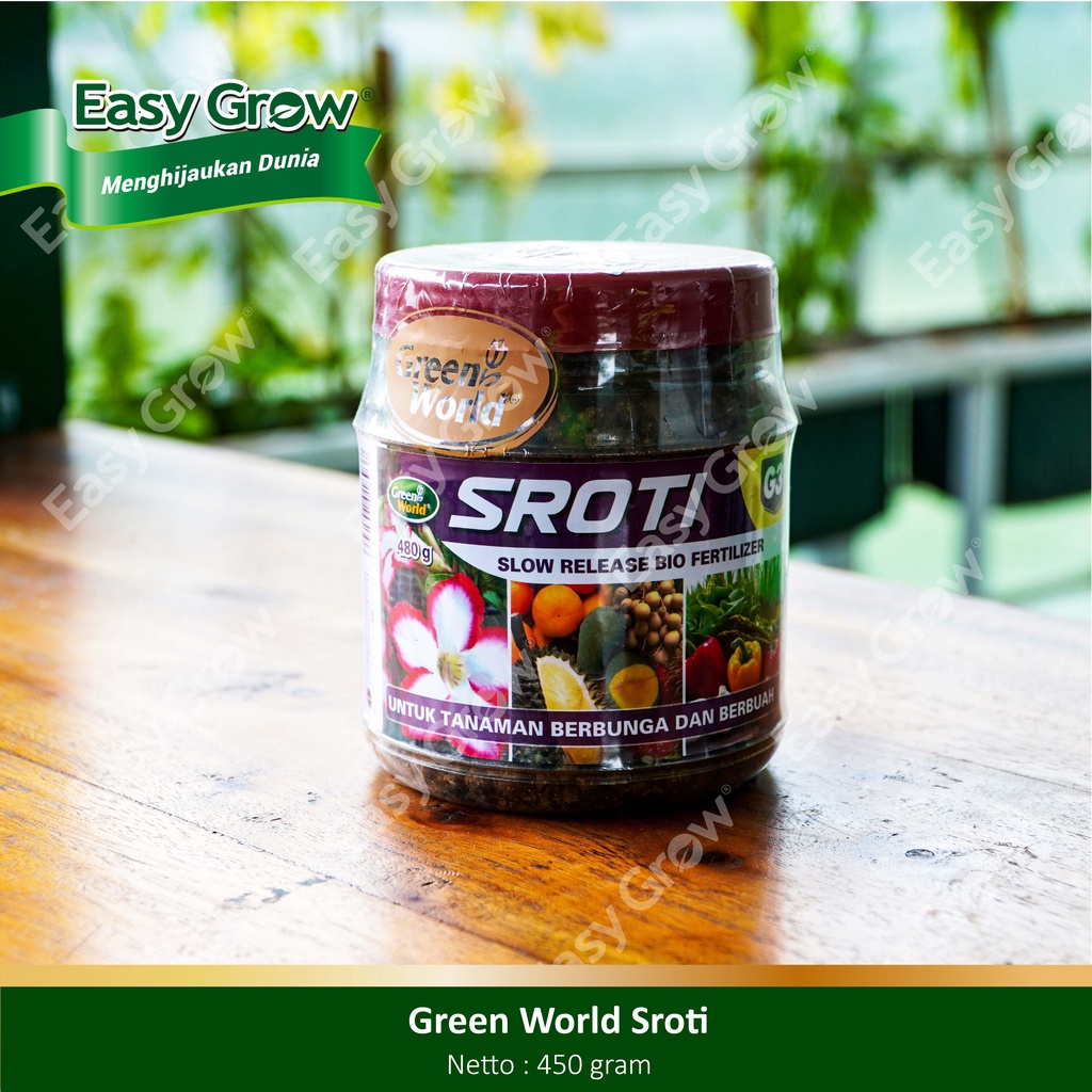 Pupuk Organik Slow Release Sroti G3 Bunga dan Buah 480 gr