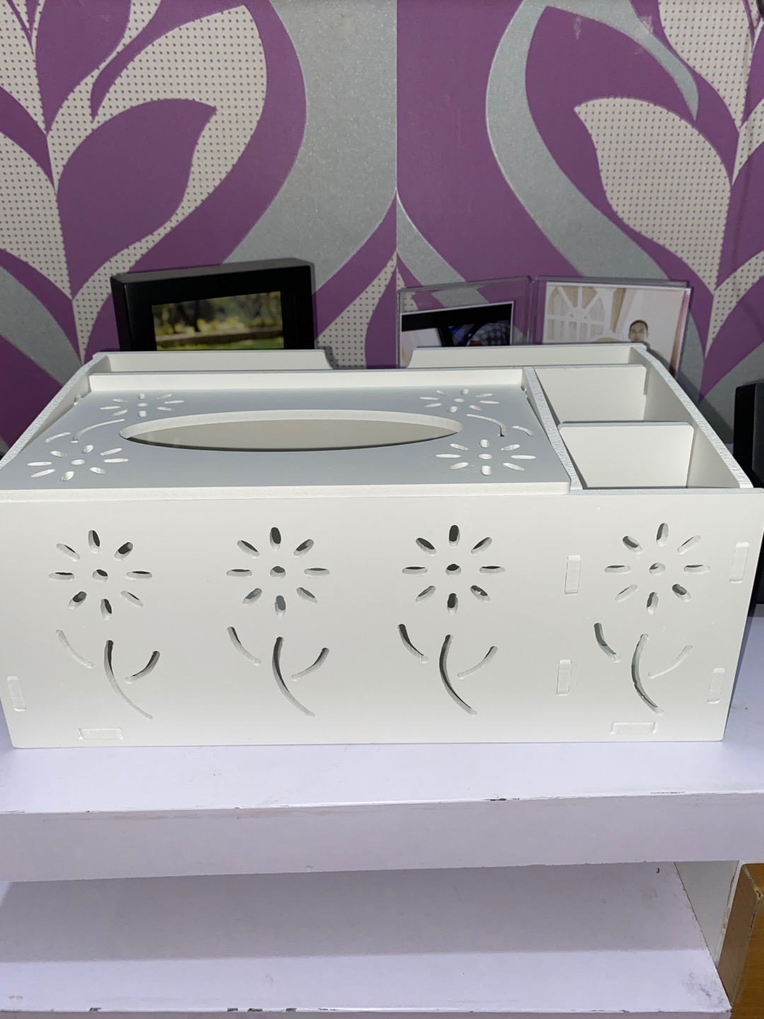 Kotak Tisu Rak Tisu Tempat Majalah Remote Hp Kacamata Pulpen Serbaguna  715f