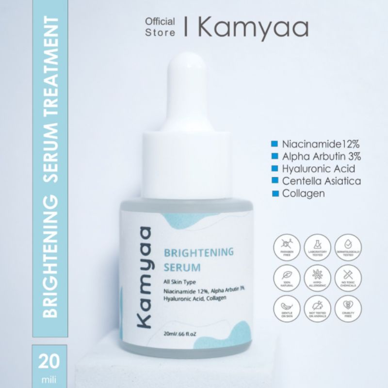 KAMYAA BRIGHTENING SERUM Niacinamide 12% + Alpha Arbutin 3% + Centella Asiatica + Hyaluronic Acid un