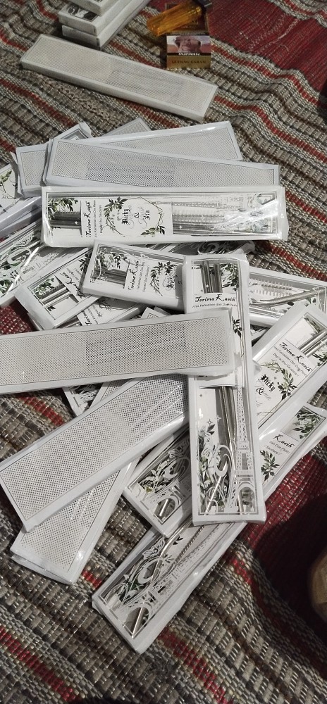 Bisa Cod Souvernir Pernikahan Sedotan Stainless Alas Kartu Ucapan Kemasan Mika