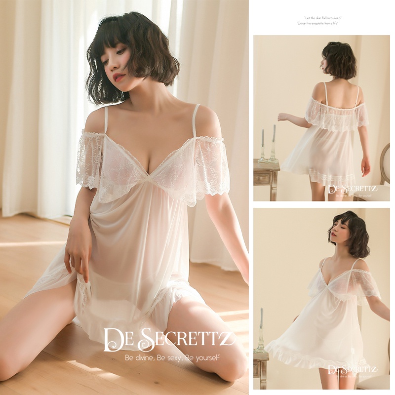 DeSecrettz DAISY Baju Tidur Wanita Dewasa Model Lingerie Big Size, Includes Lingerie Sexy + G String, Baju Tidur Wanita Sexy, Baju Haram Sexy, Baju Dinas Depan Suami, Babydoll Lingerie, Pakaian Dalam Wanita Sexy, Lingerie Murah, Sexy Lingerie, Sleepwear-5