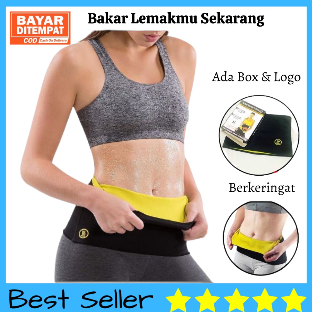 Korset Hot Shapers Belt Pelangsing Perut Buncit Alat Pengecil Perut Olahraga Pria Wanita