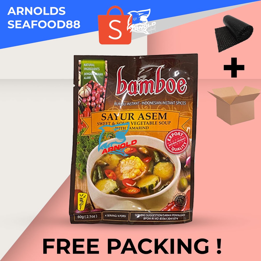 

Bamboe Bumbu Sayur Asem 60g / Sweet Sour Vegetable Soup Tamarind