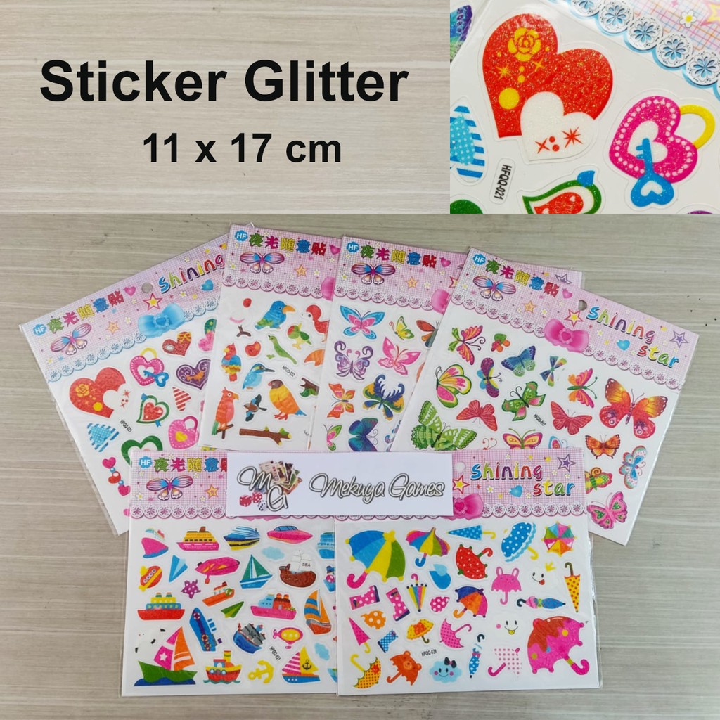

Sticker Glitter Mix Colorful Deco Case Journal Photo Card KPOP