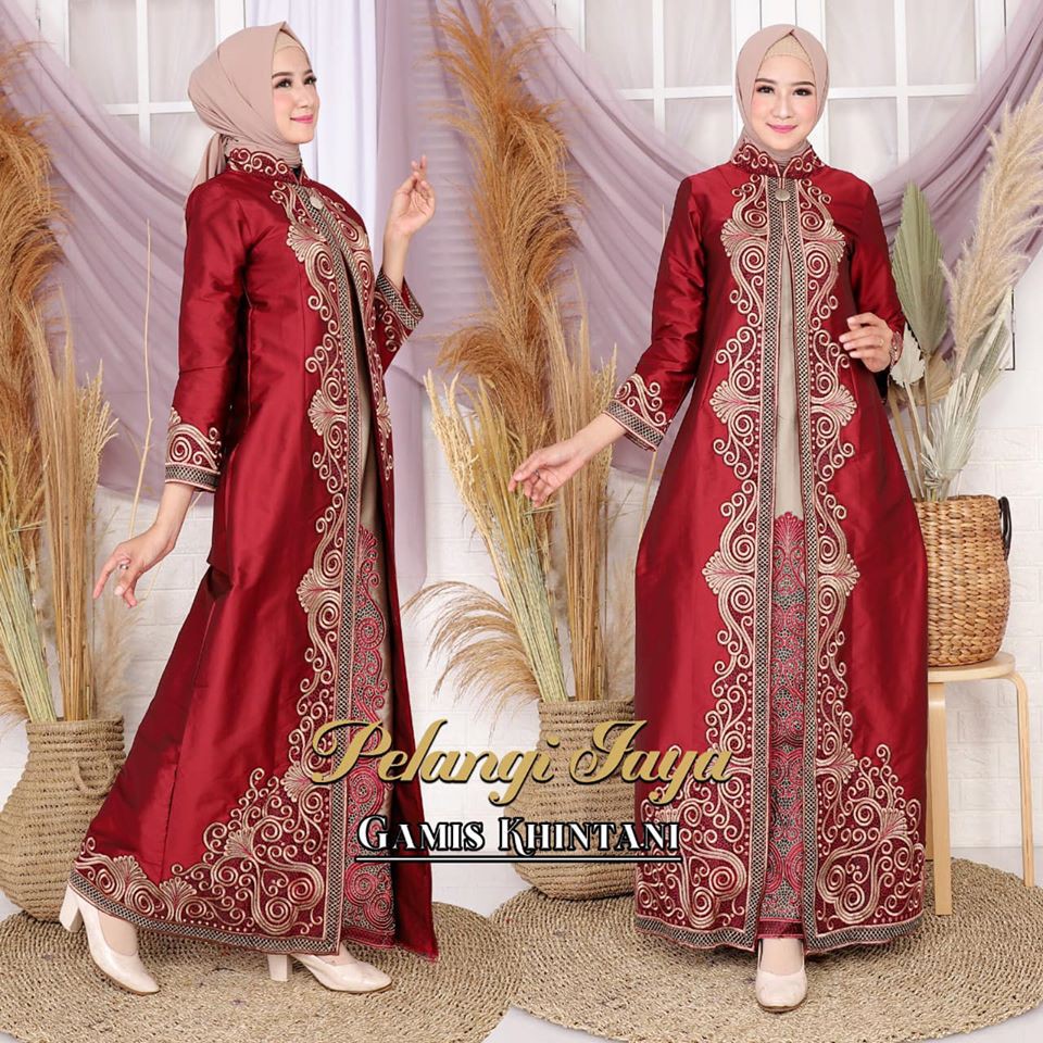 Gamis Khintani Abaya Tafeta Dress Muslim