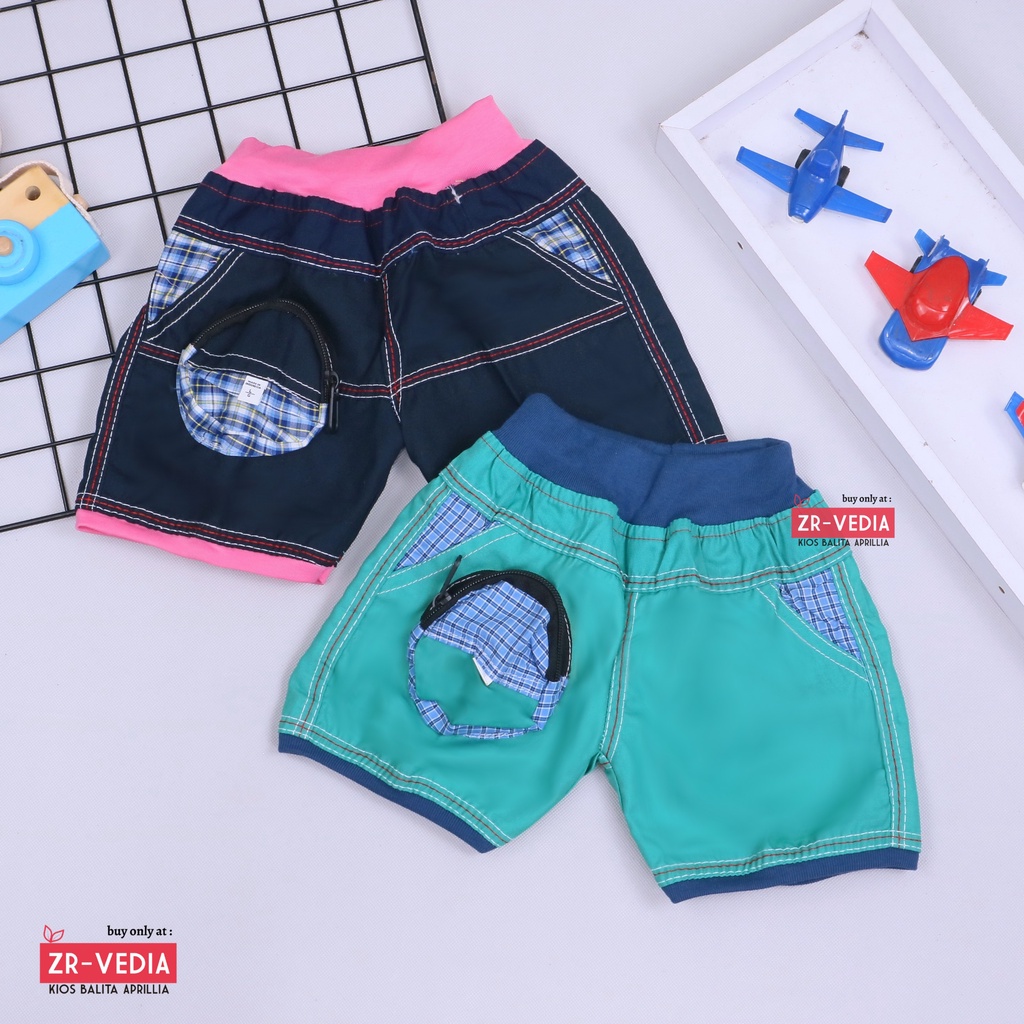 Ruby Pants uk Bayi - 2 Tahun / Celana Pendek Anak Laki Perempuan Short Cowok Adem Murah Polos Import Kiosbalitaaprillia