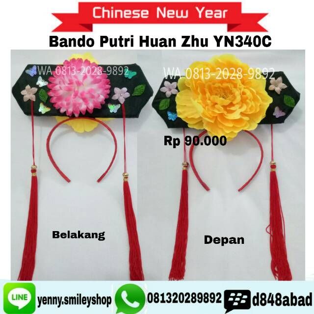 Bando Putri Huan Zhu YN340C aksesoris Rambut