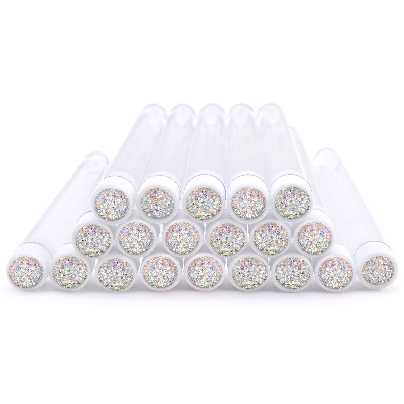 Reusable Makeup Brushes Tube Sekali Pakai Bulu Mata Sikat Sikat Alis dengan Bor Bulu Mata Baru Dihubungi Brushes Bukti Debu