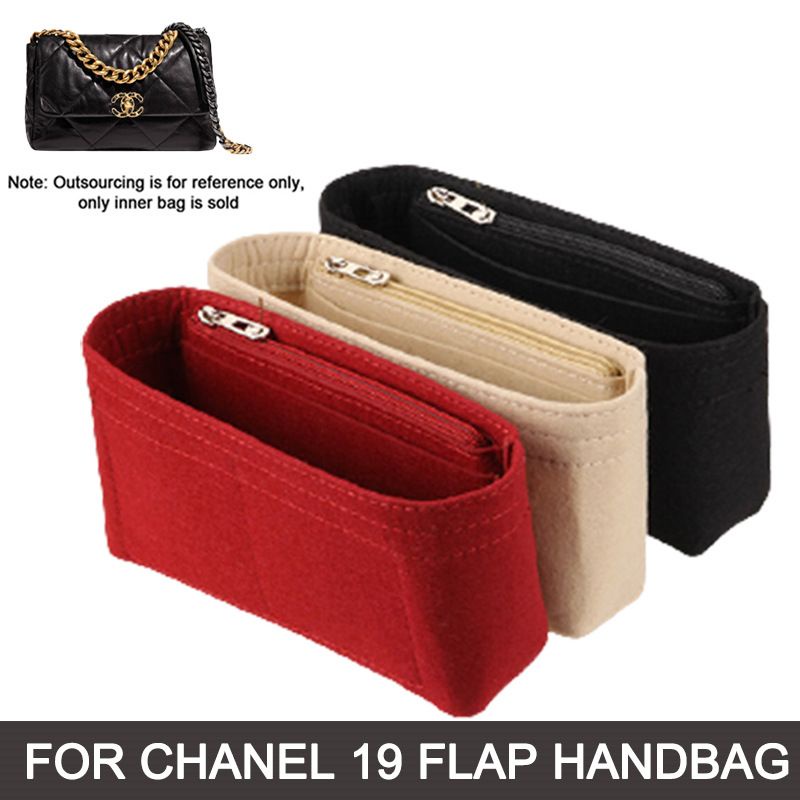 Felt Bag Organizer for classic C19 - side zipper / flap bag / bag in bag organiser tas