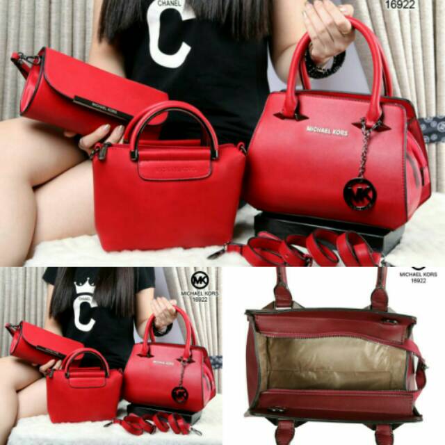 (N) Saleee 3in1 New Michael Kors Scarlett