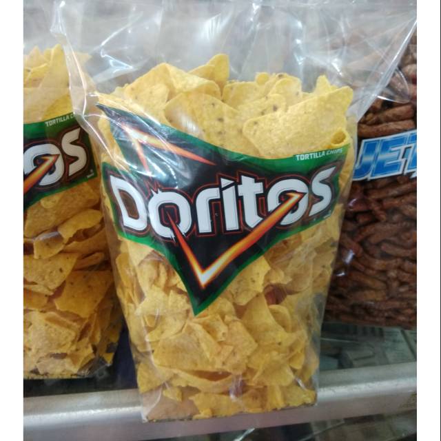 

Doritos, snack kemasan kiloan, kripik jagung