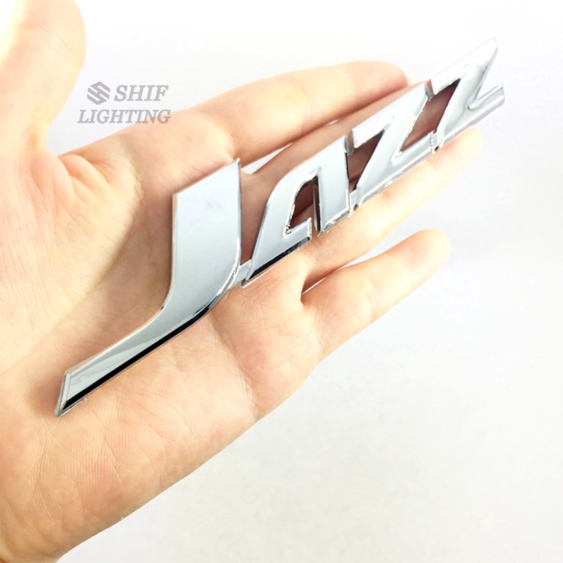 1Pc Stiker Emblem / Badge Motif Jazz Bahan ABS untuk Mobil Honda Jazz