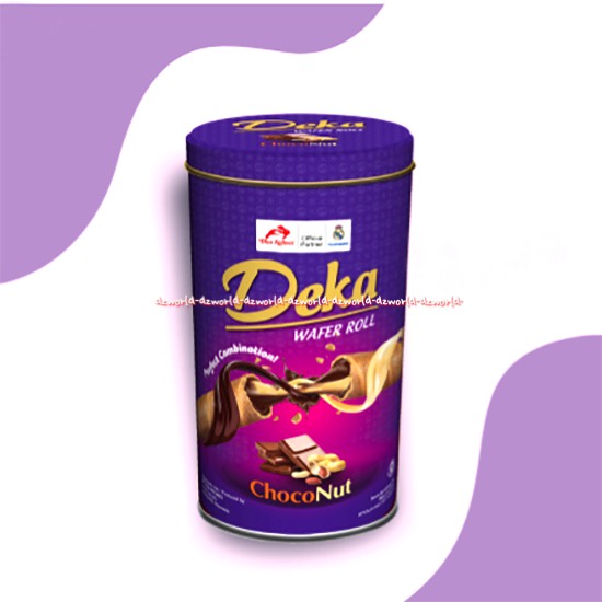 Deka Wafer Roll Chocochoco 360gr Choconut Dekka Waferroll Coklat Kacang  Snack Cemilan Wafer Roll Kemasan Kaleng Dua Kelinci