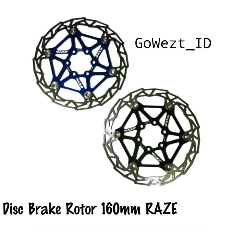 Rotor Floating Disc Brake Piringan Cakram Sepeda Raze RT02 160mm Lipat MTB Balap | High Quality