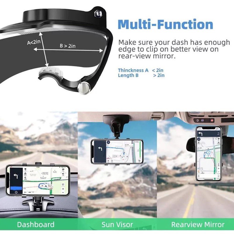 PROMO HOLDER MOBIL VIBOX YB-203 MOUNT CLIP HANDPHONE JEPIT DASHBOARD