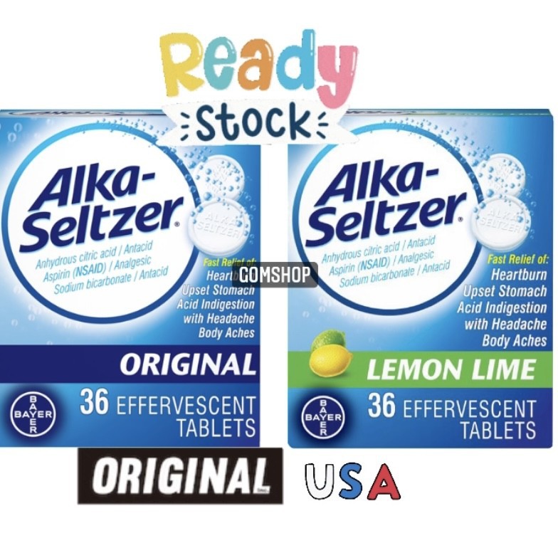 Jual ALKA SELTZER ORIGINAL LEMON EFFERVESCENT 36 TABLET KEMBUNG ...