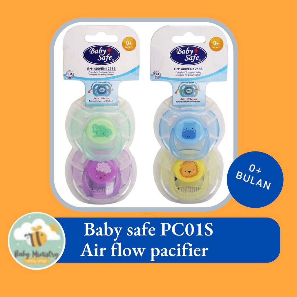 Baby Safe  Pacifier 0M+ / 6M+ Empeng bayi baby safe Air Flow Pacifier (empeng)