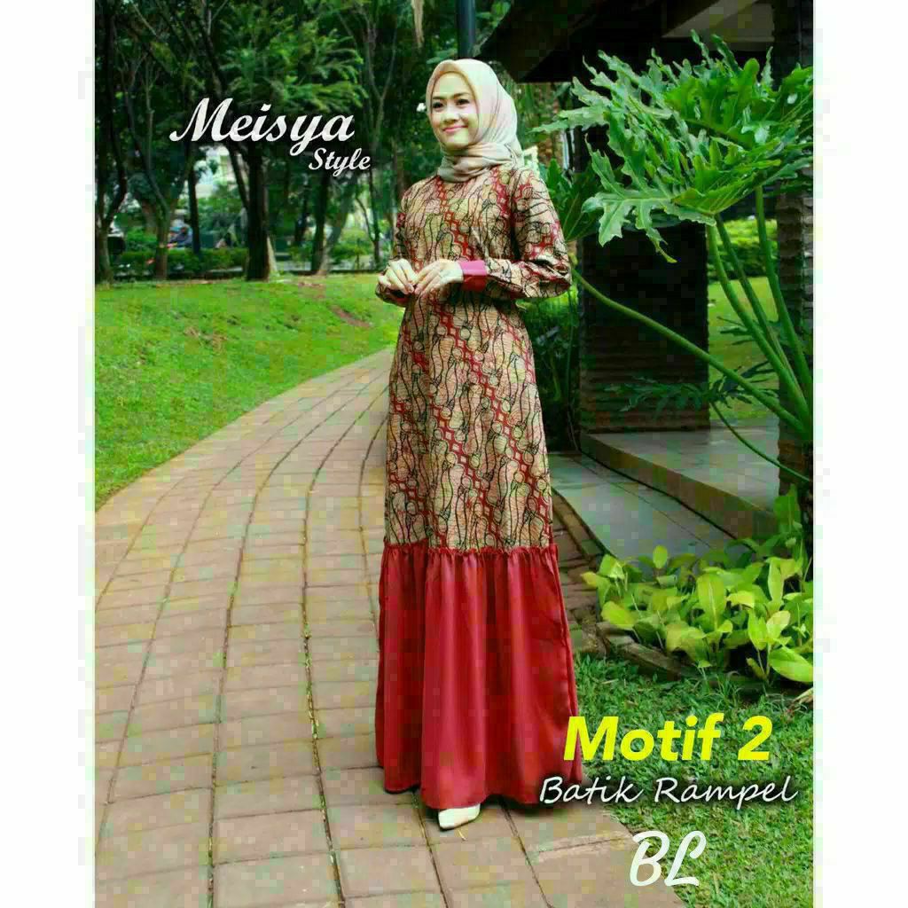 GAMIS BATIK MANGGAR,SEKAR,CANTIK, KUBIS,KUPU,PADI,DAUN/COD-meisya ss merah