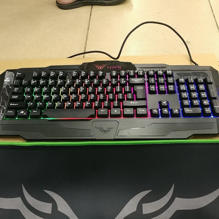 Backlit RGB Keyboard Ft Gaming Mouse Ft Mousepad Banruo Cs 9230