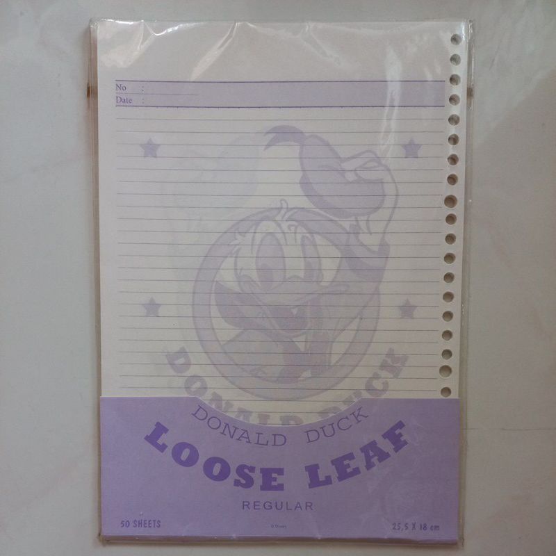 

Kertas Binder Karakter Animasi DONALD DUCK LOOSE LEAF