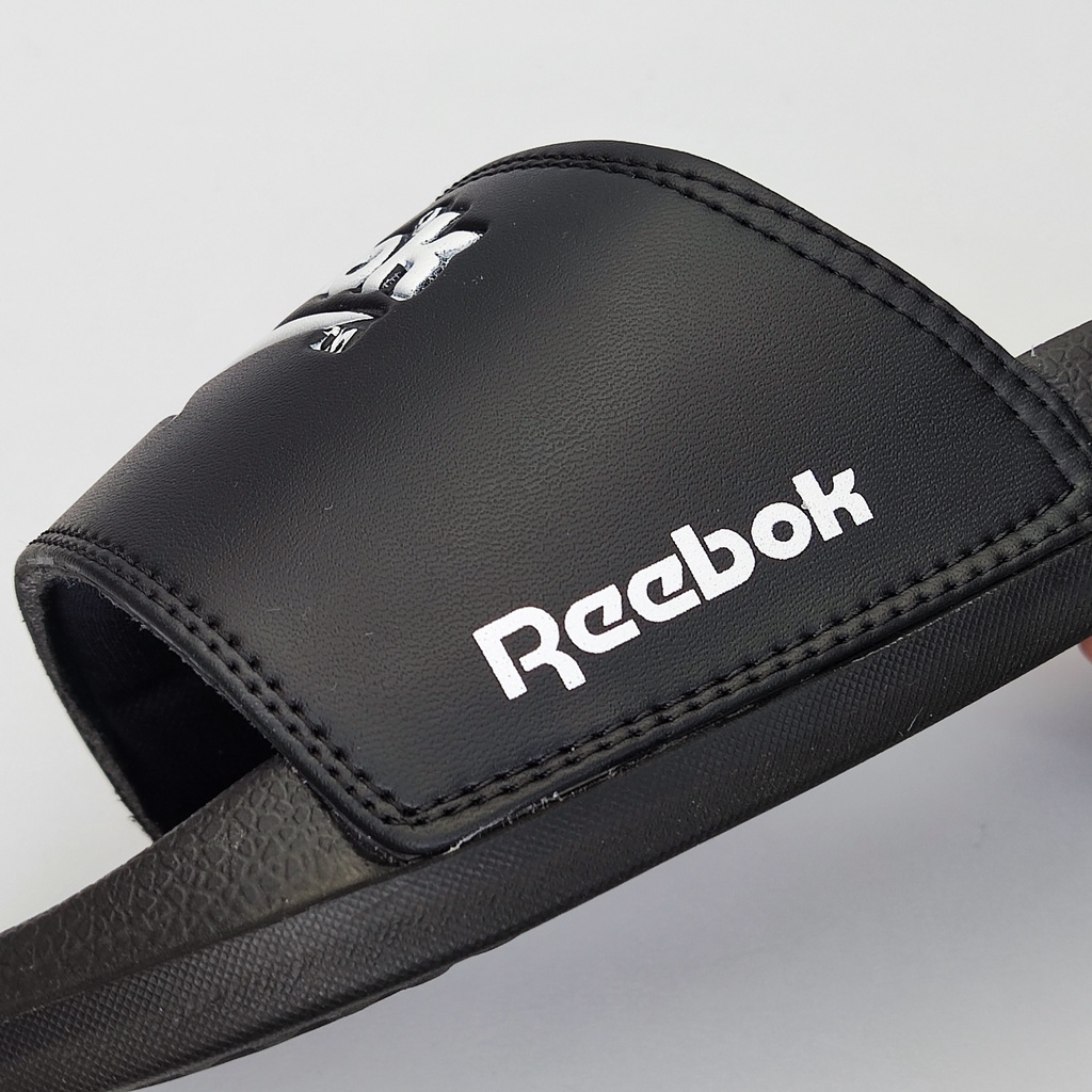 Sandal Sendal Slop Slip On Pria Kulit Sintetis