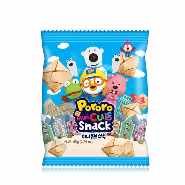 

Pororo Mini Cube Snack 65g | Cemilan Snack Impor