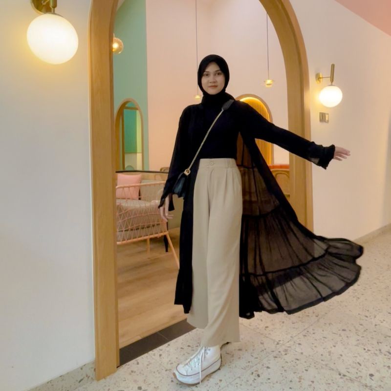 Abaya Dress Outer / Long Outer Wanita / Dress Fashion Luaran Kekinian