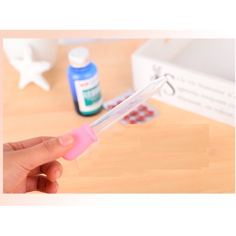 Pipet Tetes Plastik Silikon Bayi 5ml Obat ASI Pipette Dropper Medicine Breast Milk Baby Plastic