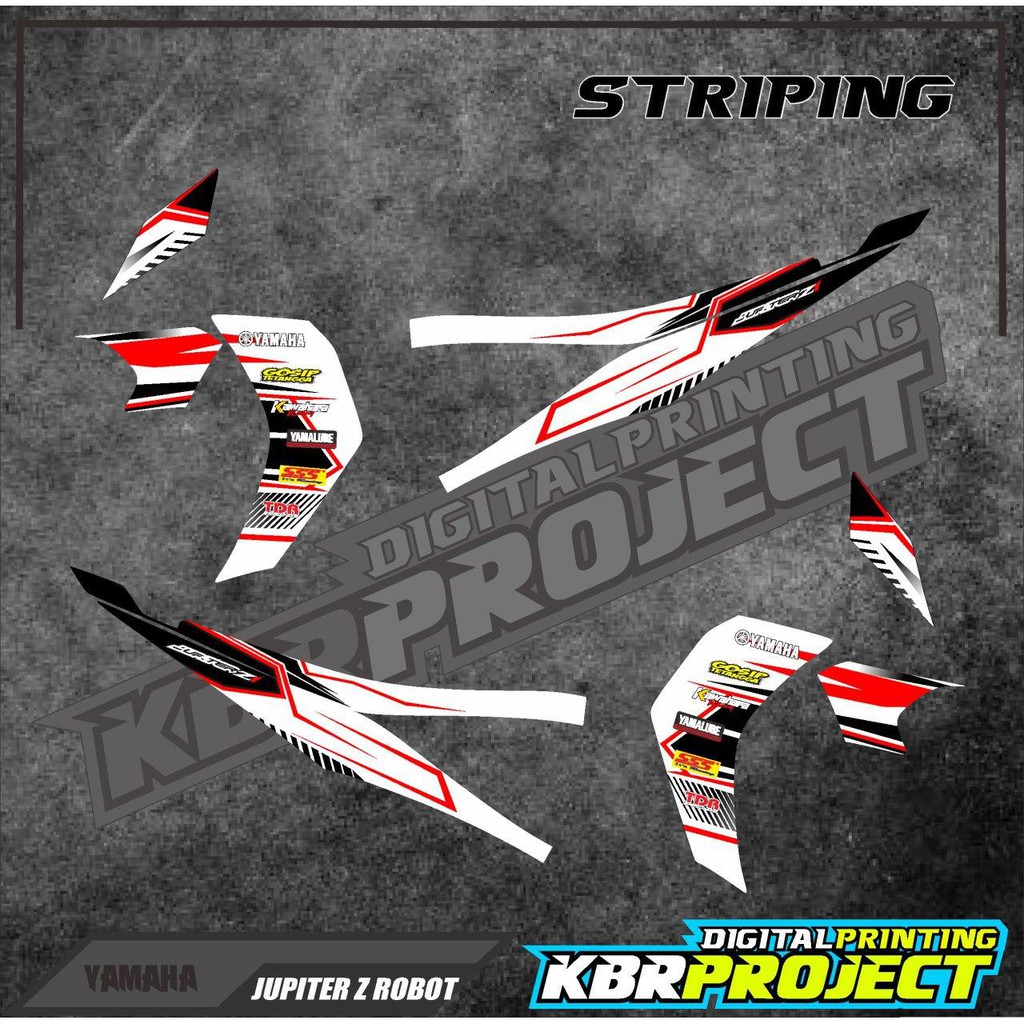 (COD) STRIPING JUPITER Z ROBOT 2010 - Sticker Striping Variasi Racing JUPITER Z ROBOT Desain Terlaris