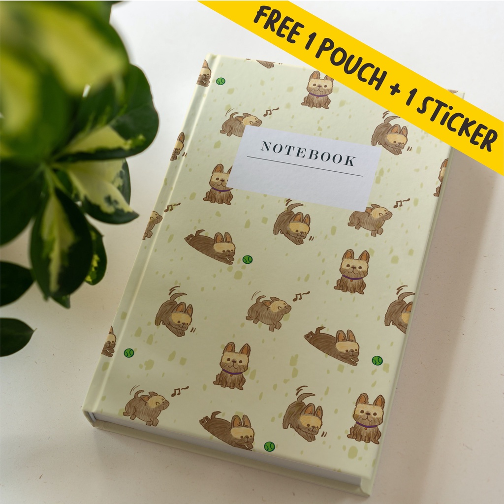 

Buku Catatan Notebook Diary Planner Journal Agenda, Polos dan Dotted Yorkie