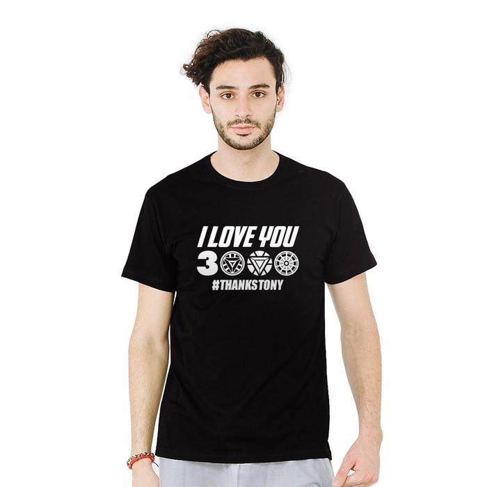 T shirt Pria Kaos Avanger End Game I Love You 3000 Premium Distro