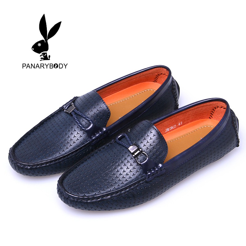 Sepatu Pria  Panarybody cowok Sepatu Loafers Kasual laki-laki Import Kekinian 2021-1902 BIRU GELAP