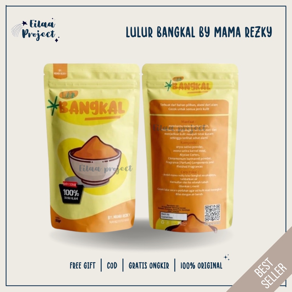 ✨𝐄𝐈𝐋𝐀𝐀 𝐏𝐑𝐎𝐉𝐄𝐂𝐓✨ ORIGINAL LULUR REMPAH KAYU BANGKAL LULUR BADAN ALAMI PEMUTIH BADAN LULUR BANGKAL