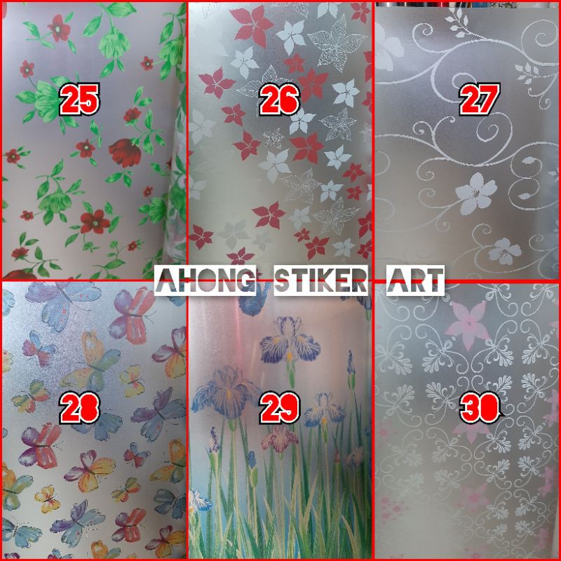 Sticker kaca/sticker/sticker motif /sticker kaca film/sticker kaca rumah/stiker/kaca film