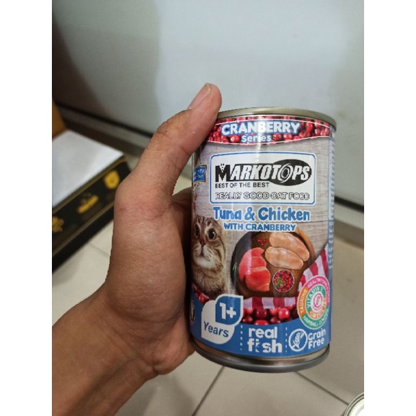 Makanan kaleng kucing markotops kaleng 400 gram all varian | markotops kaleng wetfood