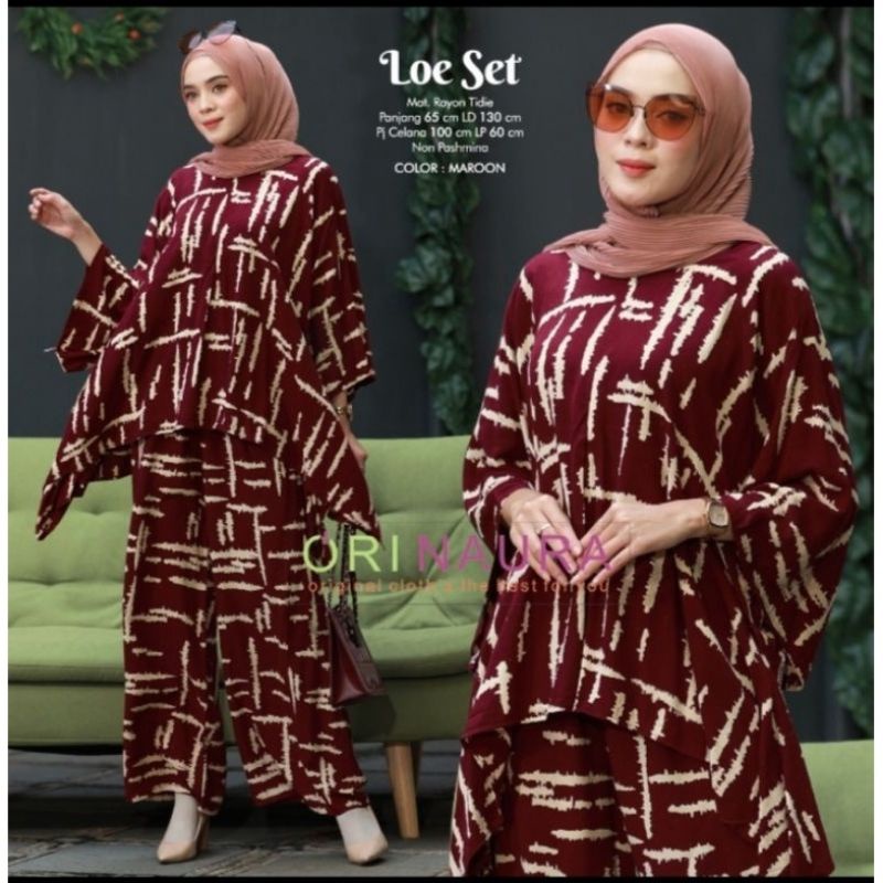 Lafa Set&quot; One Set Jumbo Wanita Kasual Elegan