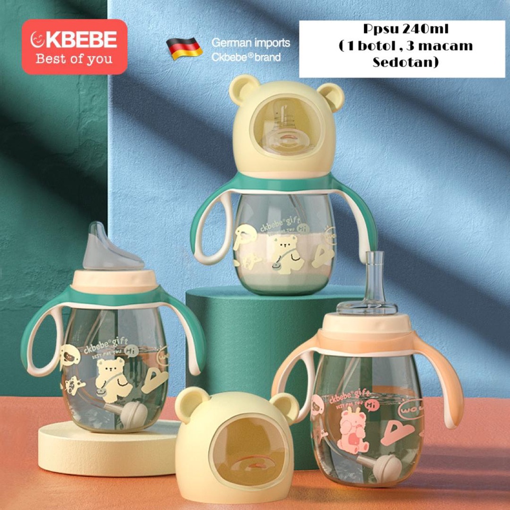 240ml ckbebe BEAR botol 3 in 1 ppsu